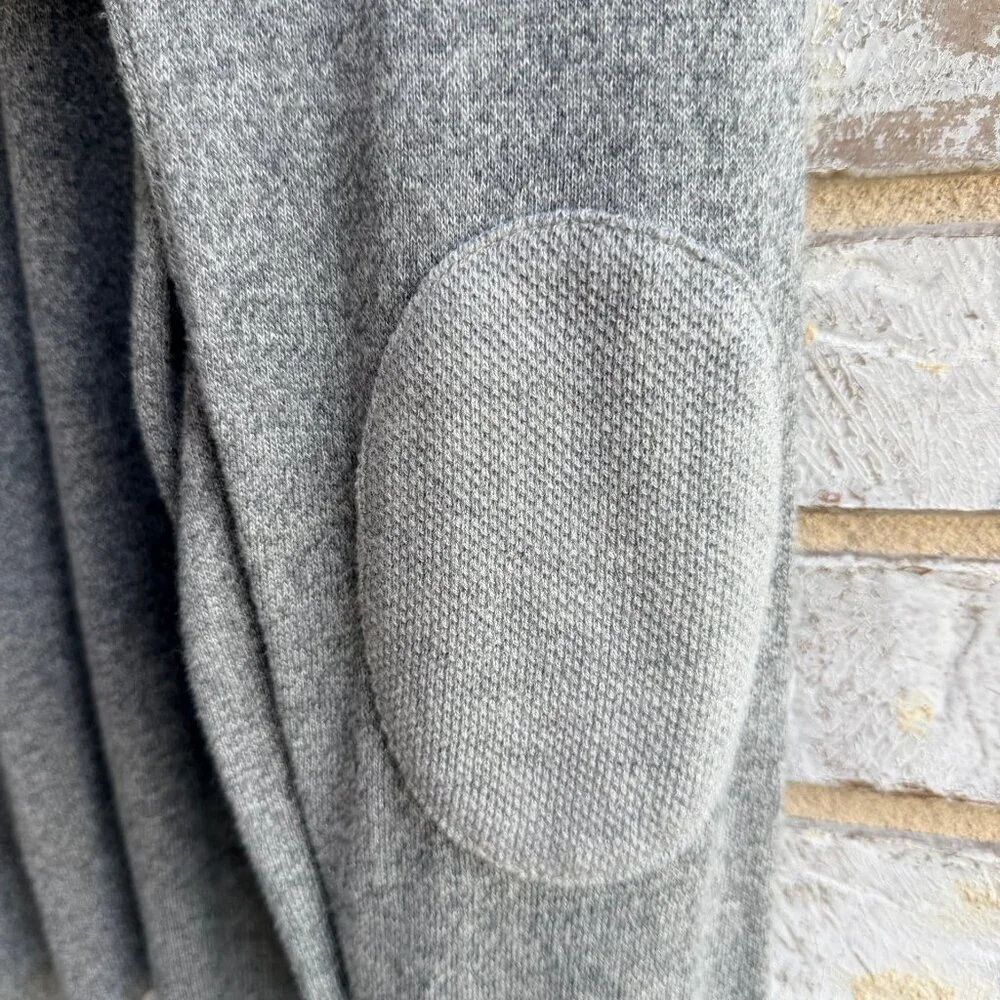 Banana Republic Long Sleeve V-Neck Gray Cotton Blend Sweater Men's Size L